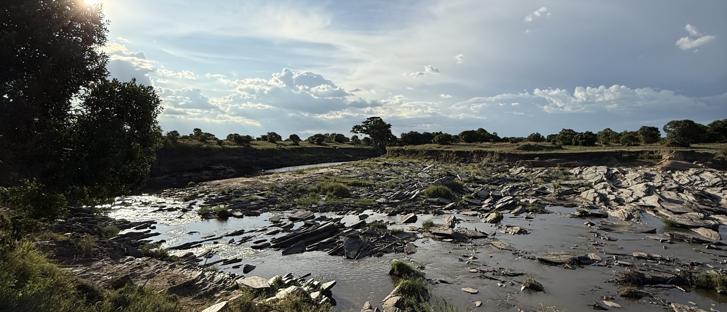 The Mara River winding through the reserve